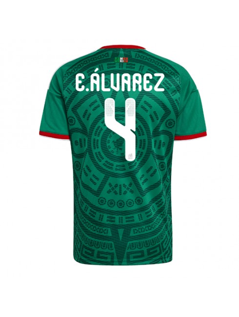 Mexiko Edson Alvarez #4 Replika Hemmakläder VM 2026 Kortärmad Mexiko Edson Alvarez #4 Replika Hemmakläder VM 2026 Kortärmad